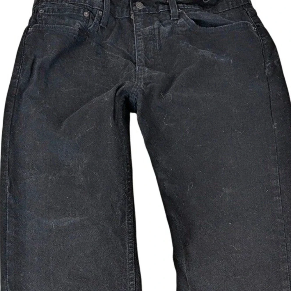 Levi's 505 Regular Fit Black Denim‎ Jeans Mens W36 L30 Classic Straight 5 Pocket